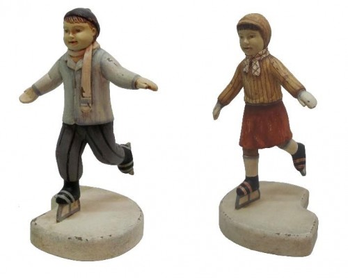 32-183 Schlittschuhläufer Set Kinder gross Bessy + Toby