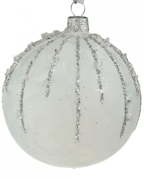 05-848 8cm Linien silber frost weiss