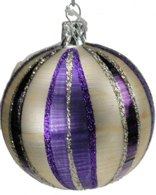 04-192 7cm violett-weiss matt Schnitze