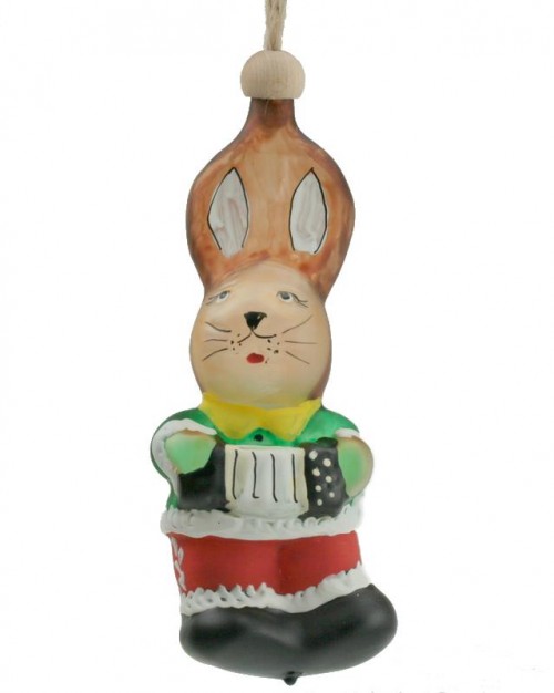 42-649 Rabbit with harmonica coloured