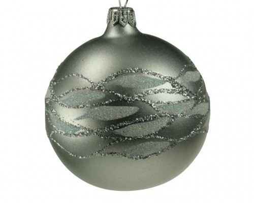 12-088 8cm lignes+neige argent