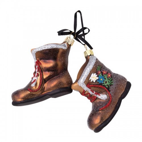 34-233 Wanderschuh-Paar Edelweiss und Enzian