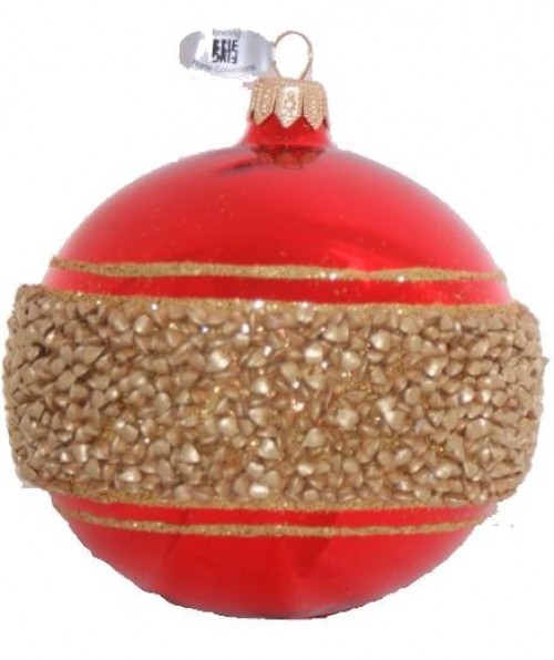 44-318 10cm Goldnuggets glanz rot