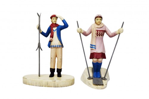 32-208 Skiers Set Elizabeth + Andrei blue/pink