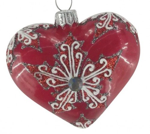 43-792 Heart small Dia flower red