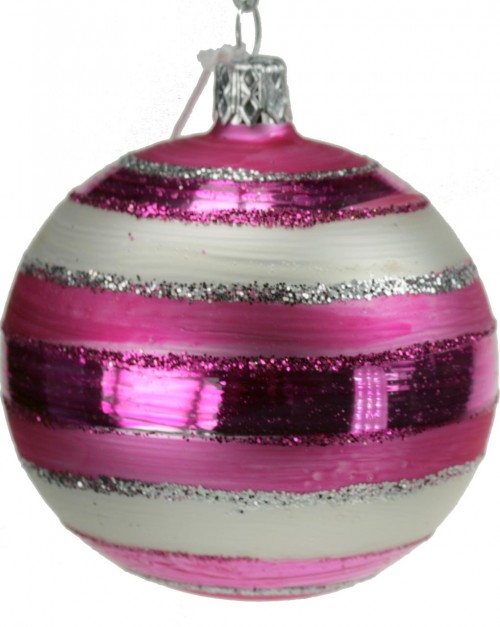 04-190 7cm pink-white matt striped