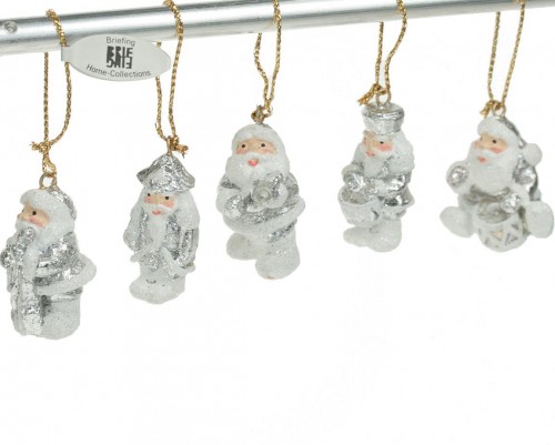 31-404-S Santa mini set 5 pcs assort. argent