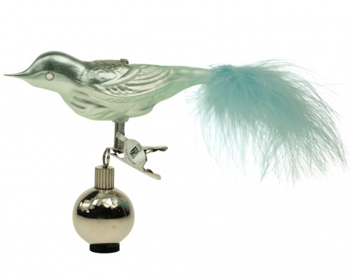 30-811 bird tail sky-blue mint green