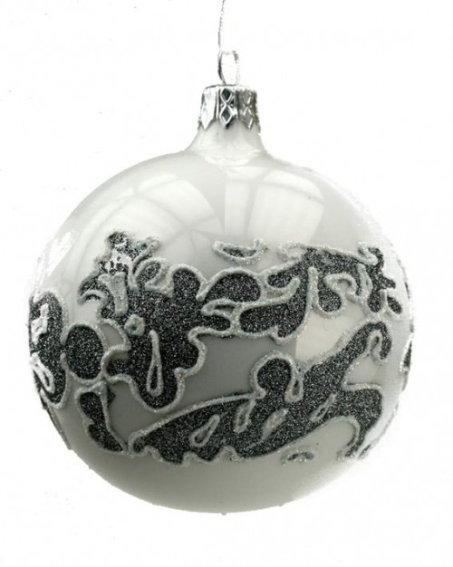 30-316 7cm baroque motifs, white