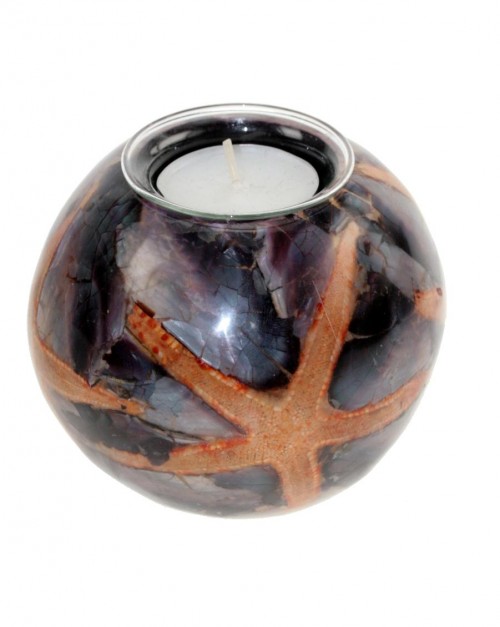 28-028 Tealight oyster + starfish