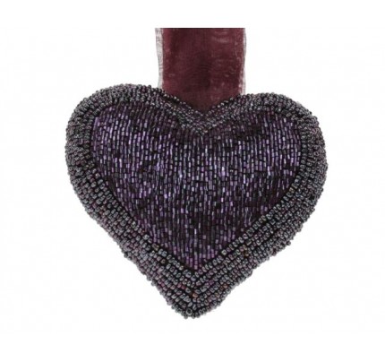 11-091-17 Heart 17.5cm lila