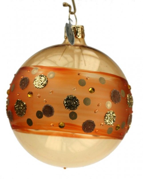 30-205 7cm cercle points ambre