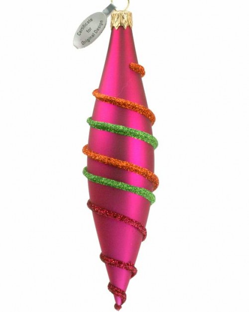 12-074 14x3cm cercles multicolores pink